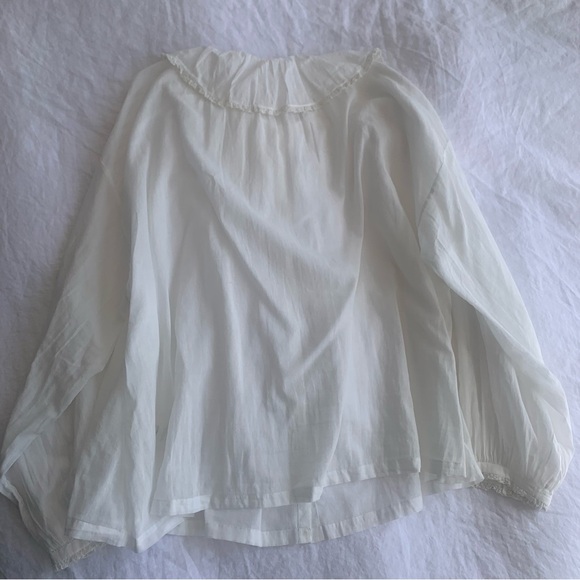 Doen White Ruffled Blouse - Picture 10 of 11